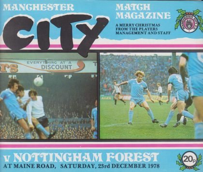 Manchester City v Nottingham Forest 23-Dec-1978