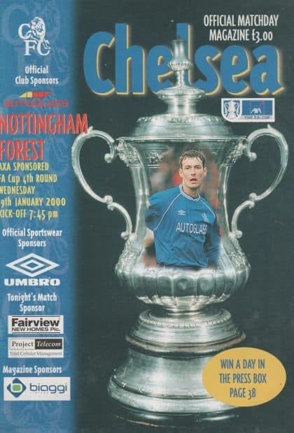 Chelsea v Nottingham Forest 19-Jan-2000