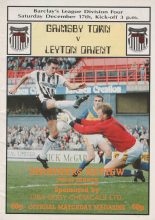 Grimsby Town v Leyton Orient  17-Dec-1988