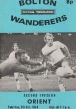 Bolton Wanderers v Leyton Orient 05-Oct-1974