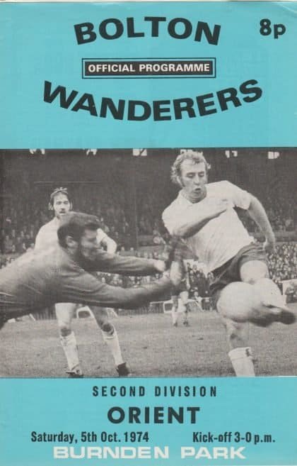 Bolton Wanderers v Leyton Orient 05-Oct-1974