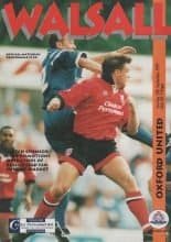 Walsall v Oxford United 12-Sep-1995