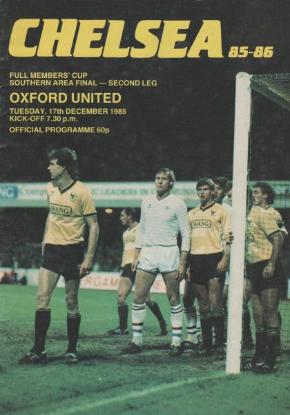 Chelsea v Oxford United  17-Dec-1985