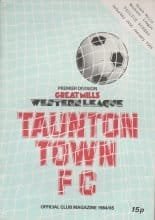Taunton Town v Paulton Rovers   26-Jan-1985