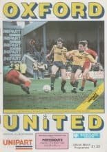 Oxford United v Portsmouth 21-Mar-1992