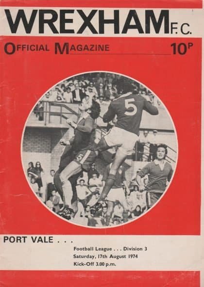 Wrexham v Port Vale 17-Aug-1974