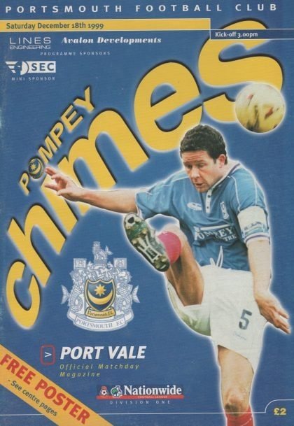 Portsmouth v Port Vale 18-Dec-1999