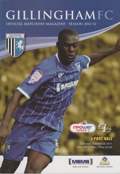 Gillingham v Port Vale 08-Oct-2011