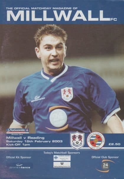 Millwall v Reading 15-Feb-2003