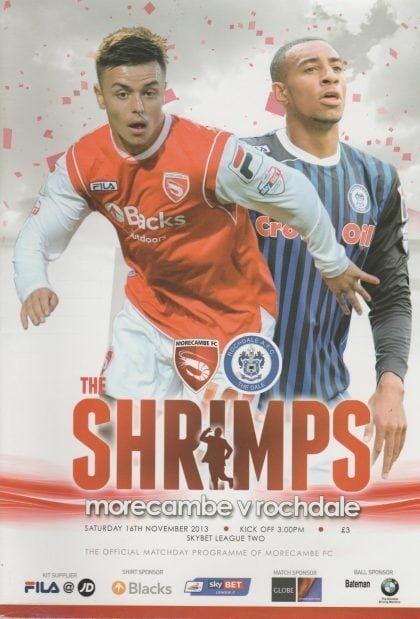 Morecambe v Rochdale 16-Nov-2013