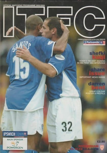 Ipswich Town v Rotherham United 04-Oct-2003