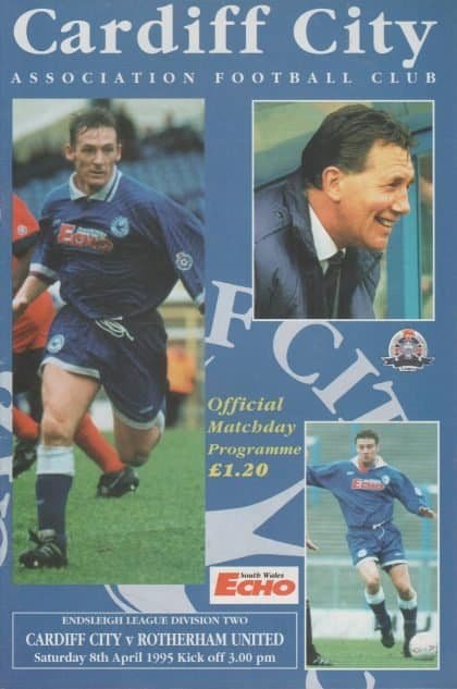 Cardiff City v Rotherham United 08-Apr-1995