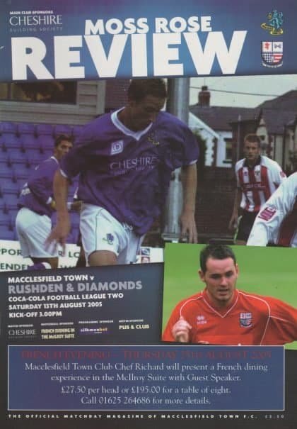Macclesfield Town v Rushden & Diamonds  13-Aug-2005