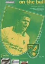 Norwich City v Sheffield Wednesday 27-Aug-2001