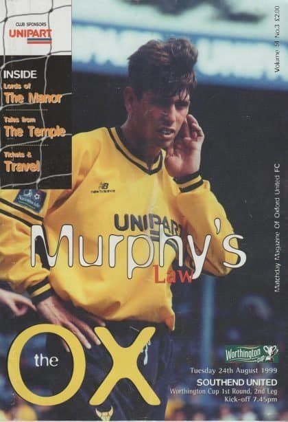 Oxford United v Southend United  24-Aug-1999