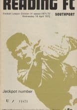 Reading v Southport 19-Apr-1972