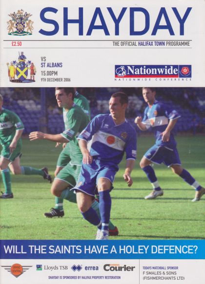 Halifax Town v St Albans City 09-Dec-2006