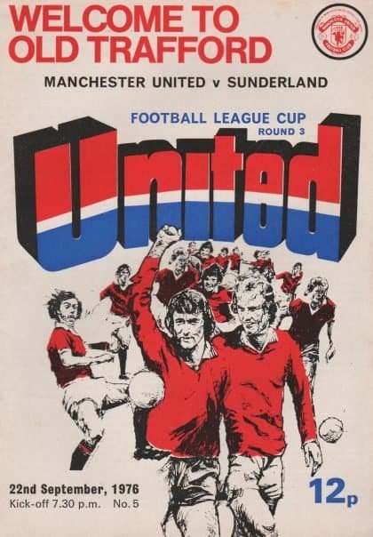 Manchester United v Sunderland 22-Sep-1976