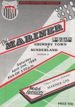 Grimsby Town v Sunderland 02-Apr-1988