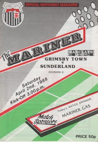 Grimsby Town v Sunderland 02-Apr-1988