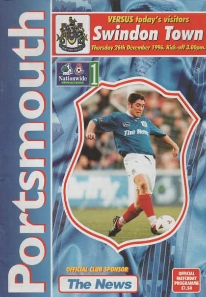 Portsmouth v Swindon Town 26-Dec-1996