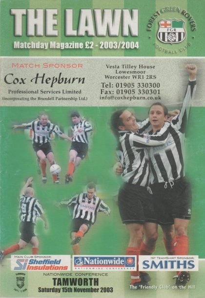 Forest Green Rovers v Tamworth 15-Nov-2003