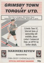 Grimsby Town v Torquay United 03-Sep-1988