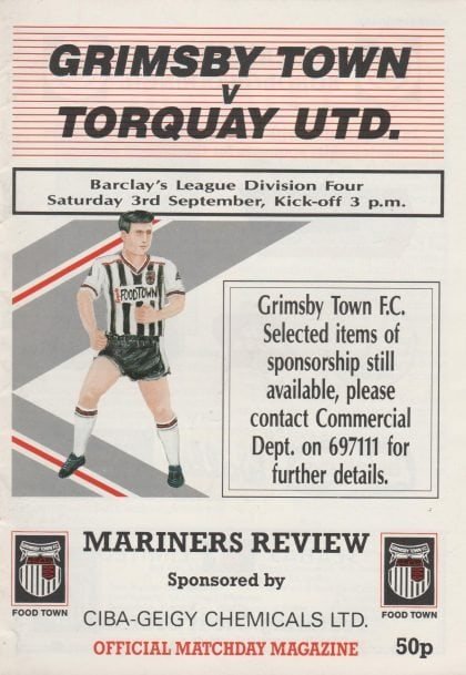Grimsby Town v Torquay United 03-Sep-1988