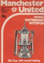 Manchester United v Tottenham Hotspur 14-Mar-1979