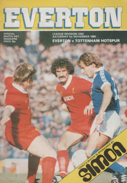 Everton v Tottenham Hotspur  01-Nov-1980