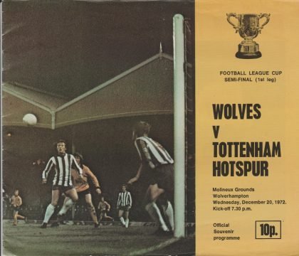Wolverhampton Wanderers v Tottenham Hotspur 20-Dec-1972