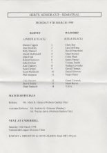 Barnet v Watford 09-Mar-1998