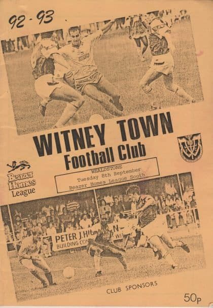 Witney Town v Wealdstone  08-Sep-1992