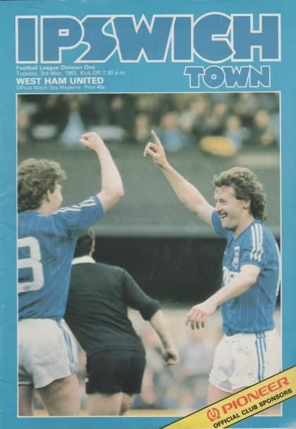 Ipswich Town v West Ham United 03-May-1983