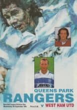 Queens Park Rangers v West Ham United 04-Sep-1991