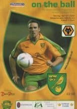Norwich City v Wolverhampton Wanderers 21-Apr-2003