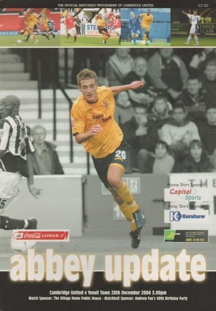 Cambridge United v Yeovil Town 28-Dec-2004