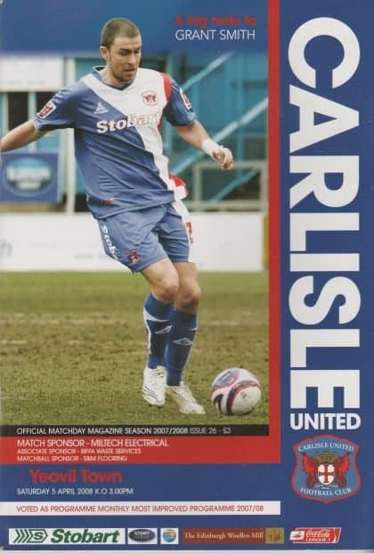 Carlisle United v Yeovil Town 05-Apr-2008