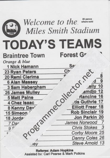 Braintree Town v Forest Green Rovers  17-Jan-2015