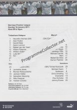 Tottenham Hotspur v Manchester United  16-Jan-2011