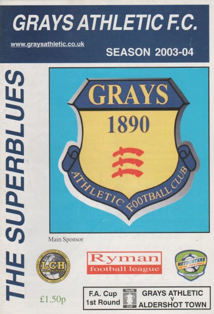 Grays Athletic v Aldershot Town  08-Nov-2003