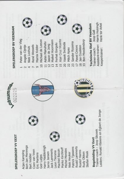 VV Eext v BV Veendam  2010-11