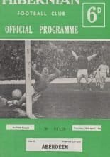Hibernian v Aberdeen  30-Apr-1966