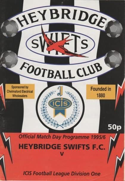 Heybridge Swifts v Aldershot Town  19-Mar-1996