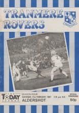 Tranmere Rovers v Aldershot 21-Feb-1987
