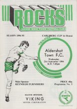 Bognor Regis Town v Aldershot Town 21-Sep-1994