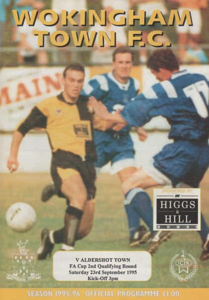 Wokingham Town v Aldershot Town  23-Sep-1995