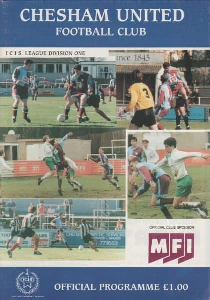 Chesham United v Aldershot Town  24-Aug-1996