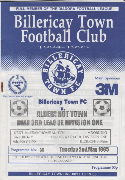 Billericay Town v Aldershot Town  02-May-1995