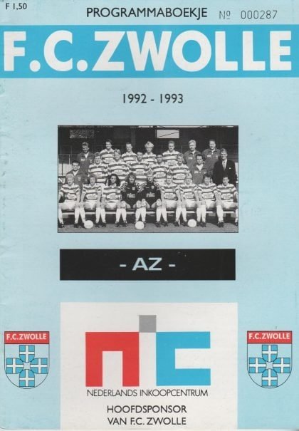 Zwolle v AZ Alkmaar 67  1992-93